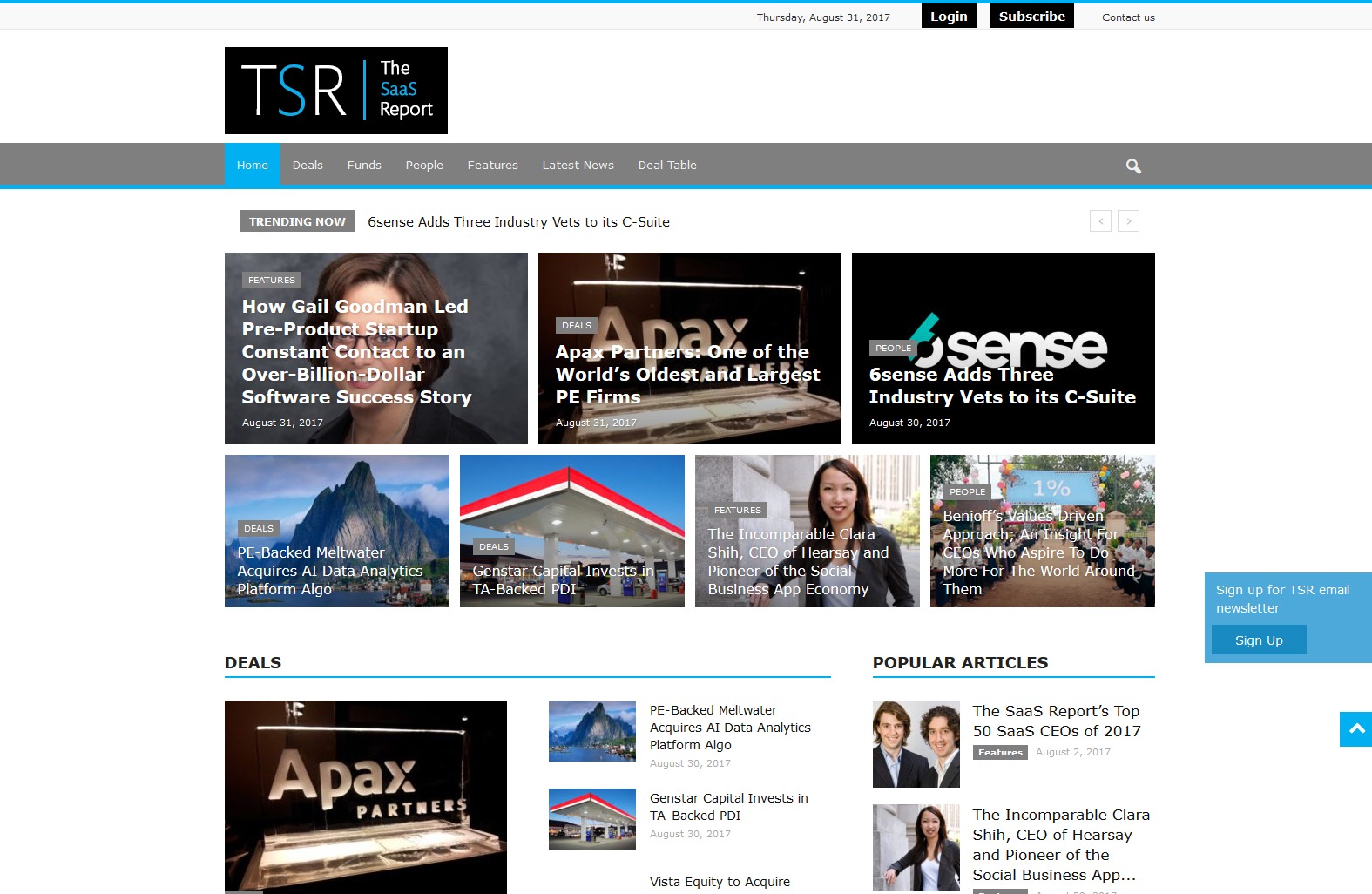 Thesaasreport Home Page