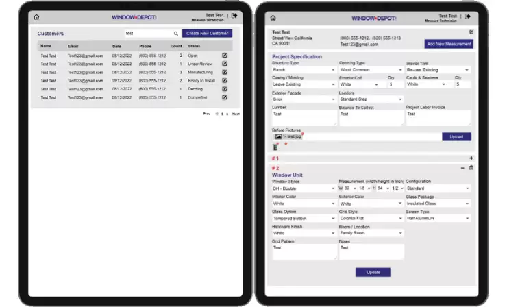 project- MeasureTech Application