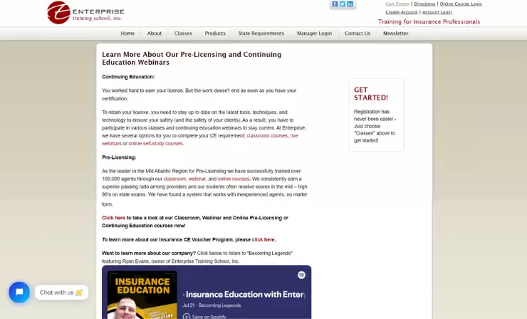 project- etraining school
