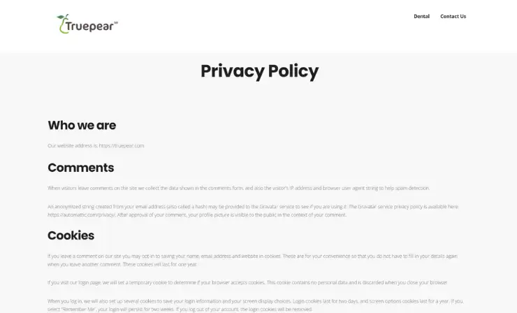 project- Truepear