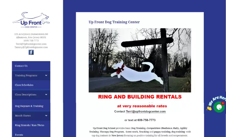project- Up Front Dog Training Center