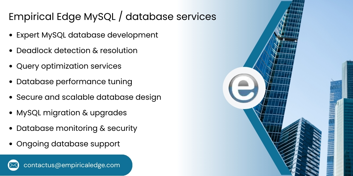 Empirical Edge MySQL database services