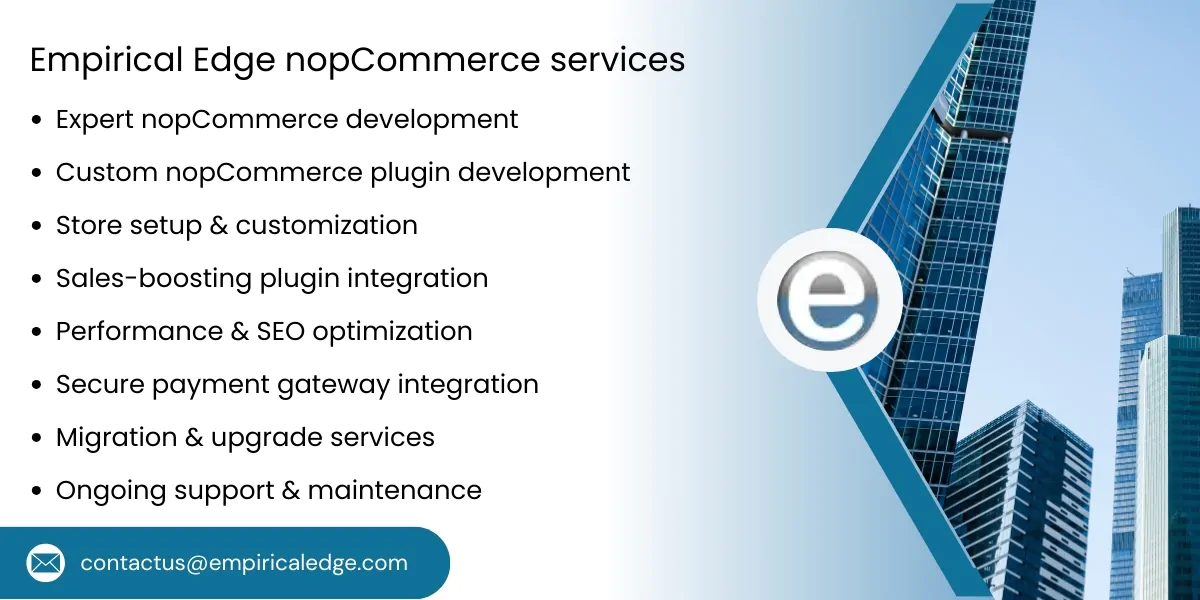 Empirical Edge nopCommerce services