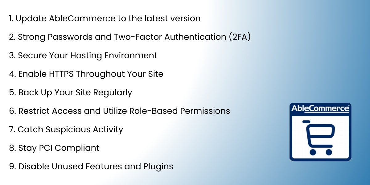 Keeping Your AbleCommerce Site Secure
