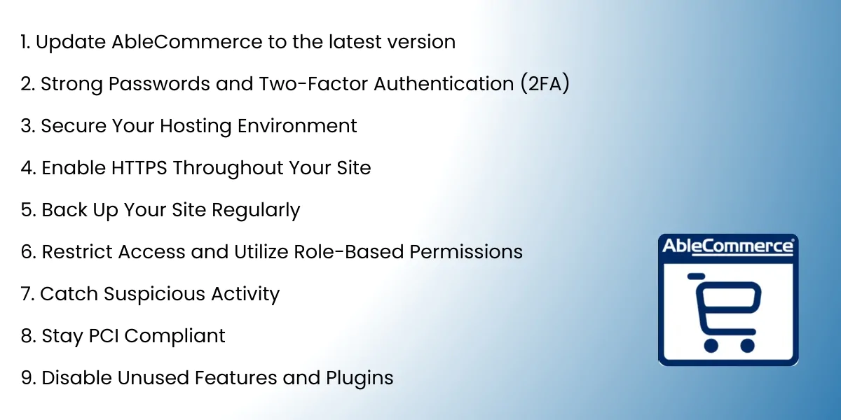 Keeping Your AbleCommerce Site Secure