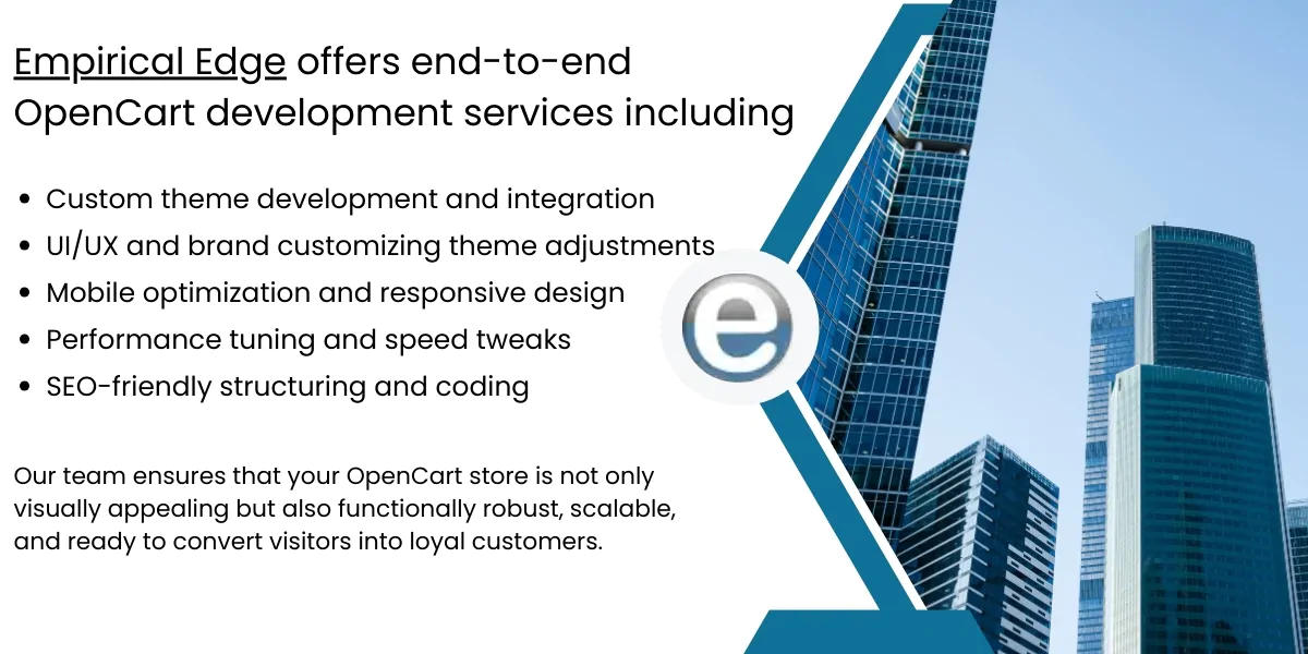 End-to-end OpenCart development services