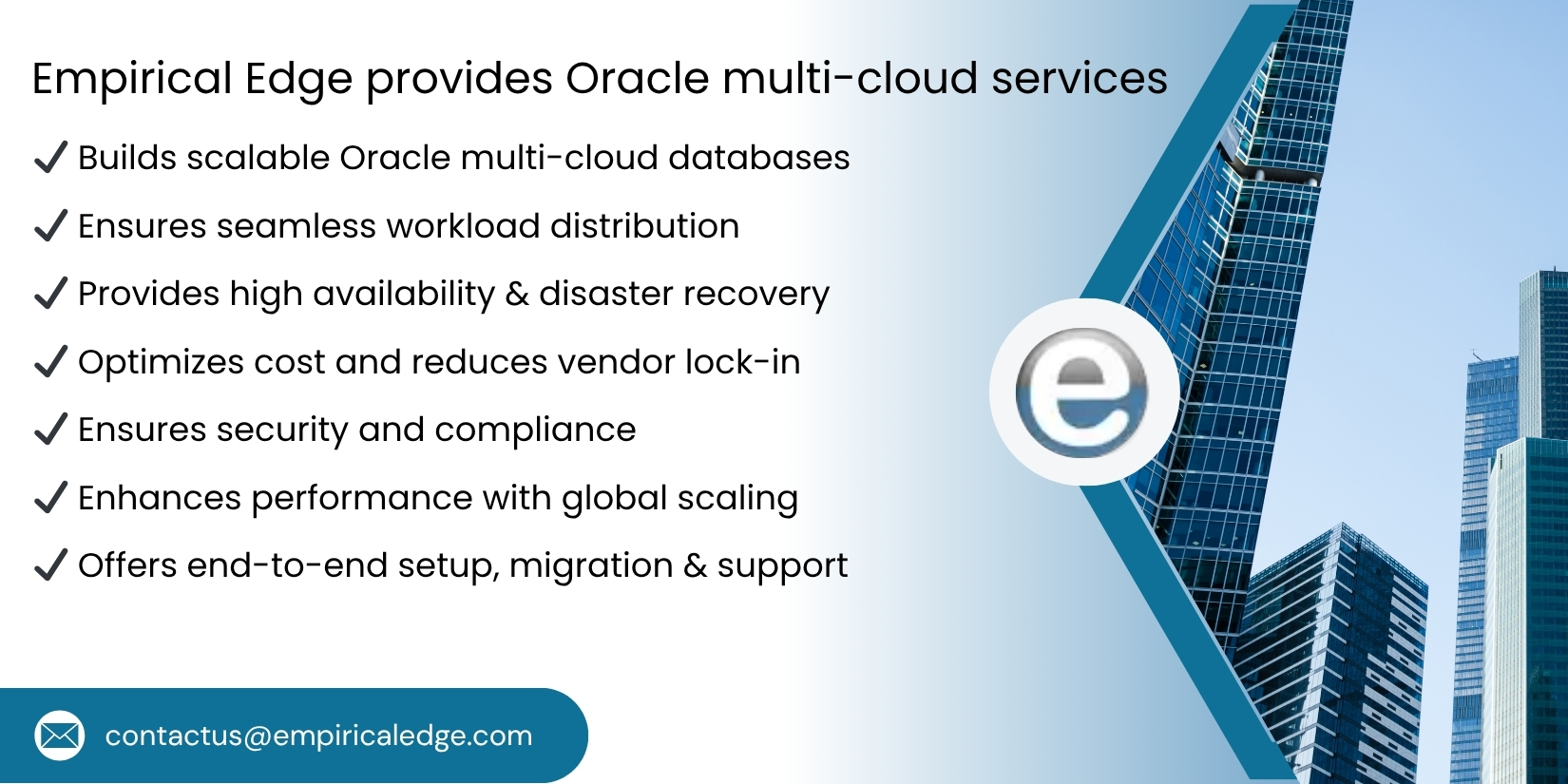 Empirical Edge provides Oracle multi-cloud services