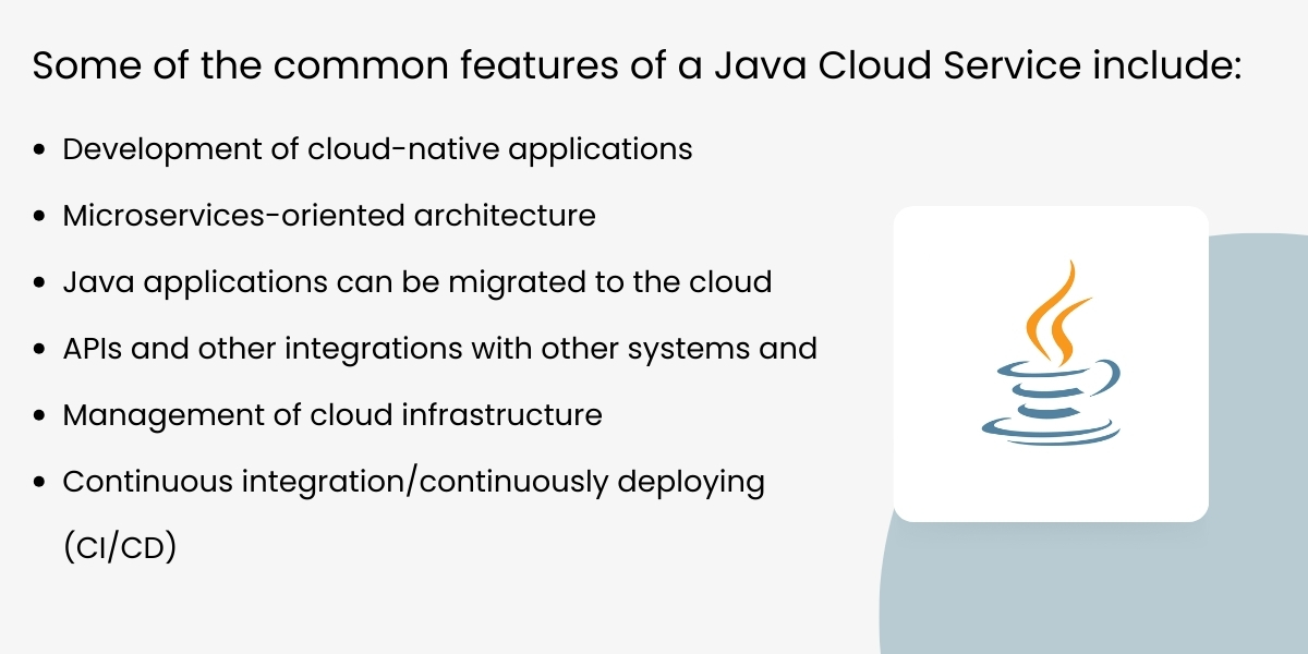 Java Cloud Service include