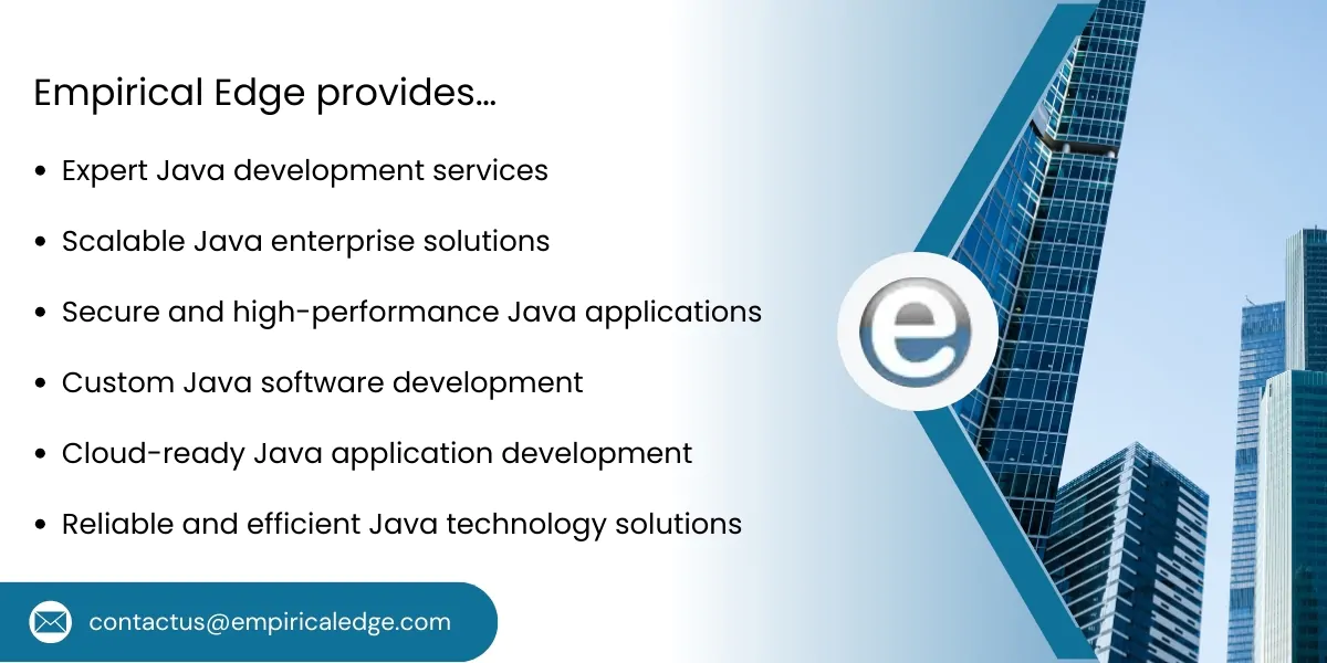 Java development services by Empirical Edge